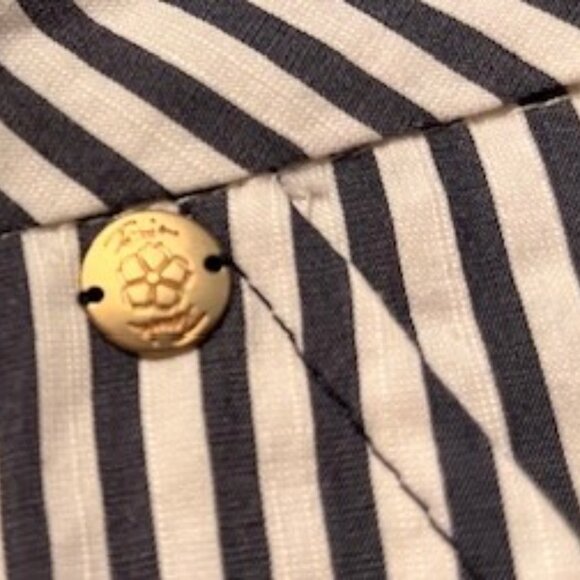 TRINA TURK wide leg striped pants - size 10 - Picture 5 of 6